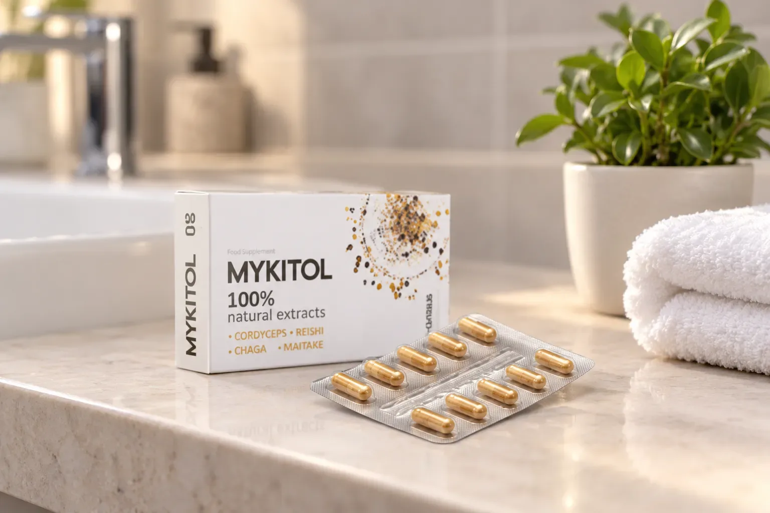 Mykitol WHITE — el envase en el día a día