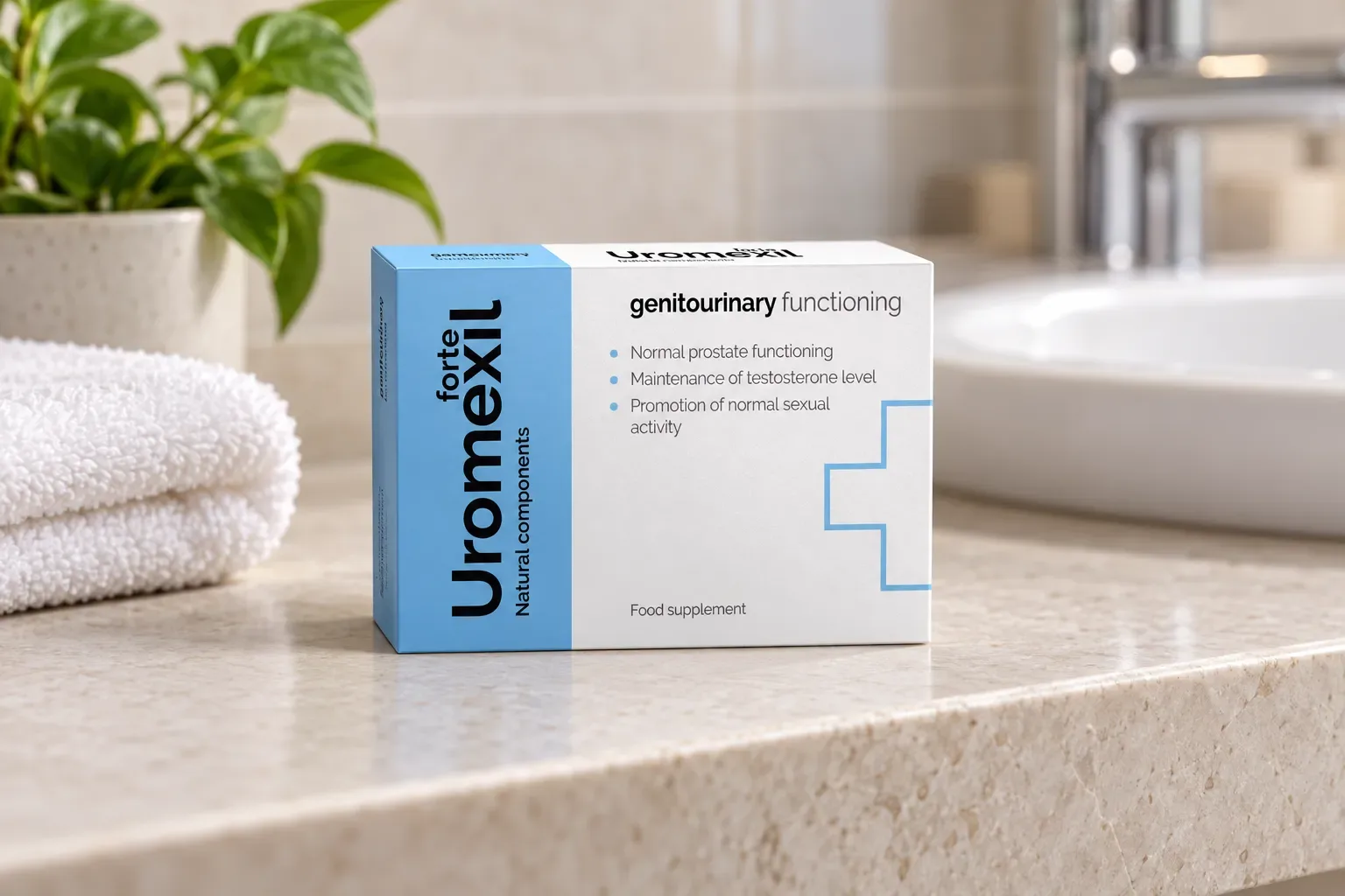 Uromexil Forte — el envase en el día a día